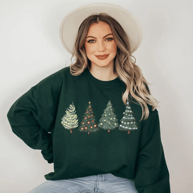 GREEN TREE CHRISTMAS SWEATER